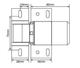 Sureclose - Readyfit hinge HYDRAULIC HINGE CLOSER 2 ALIGNMENT LEGS D&D Code: 74108313